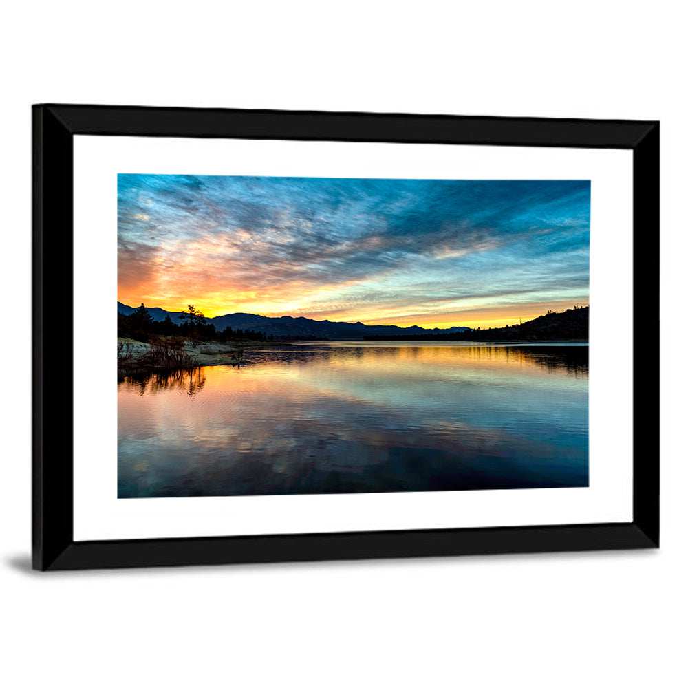 Lake Hemet Sunrise Reflection Wall Art