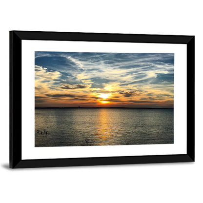 Texoma Lake Sunset Wall Art