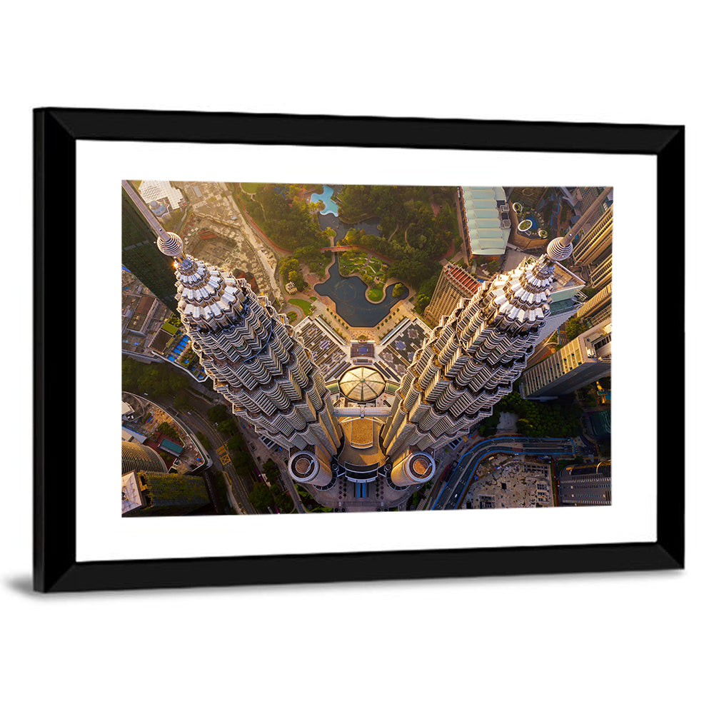 Petronas Twin Towers Kuala Lumpur Golden Hour Wall Art