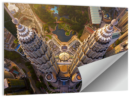 Petronas Twin Towers Kuala Lumpur Golden Hour Wall Art