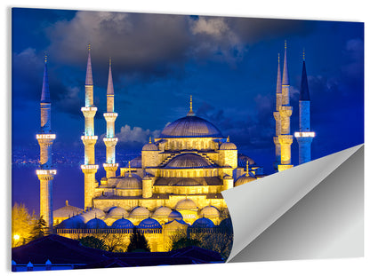 Sultanahmet Camii at Twilight Wall Art