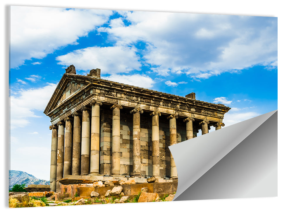 Temple of Garni Vintage Landscape Wall Art