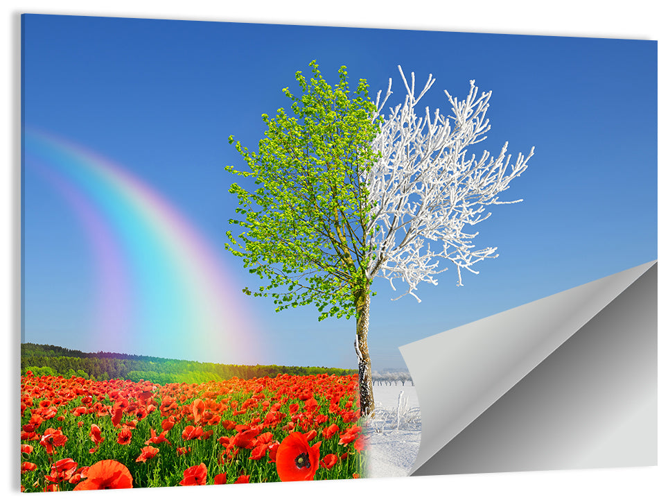 Seasonal Split Landscape Wall Art