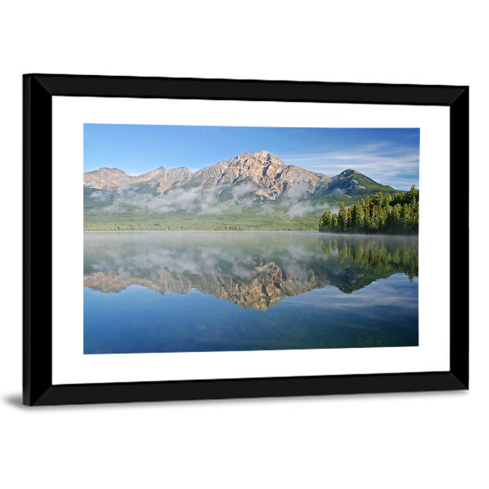 Pyramid Mountain Reflection Wall Art