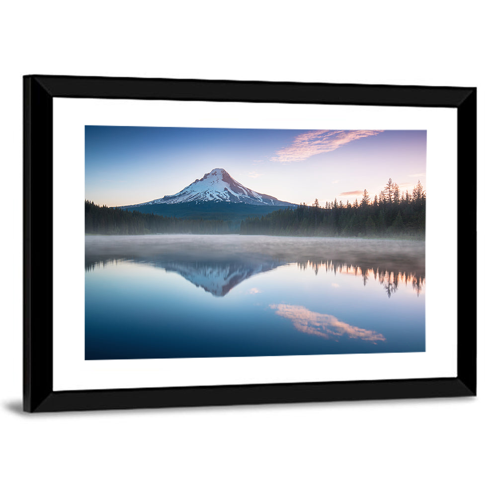 Mount Hood Reflection at Trillium Lake Wall Art