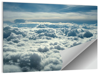 Aerial View Above Clouds Wall Art