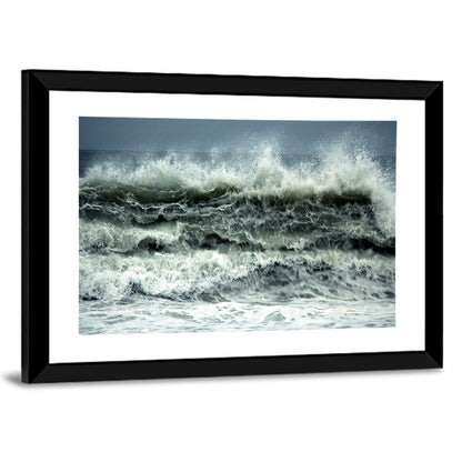 Stormy Coastline Wave Wall Art