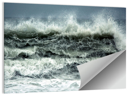Stormy Coastline Wave Wall Art