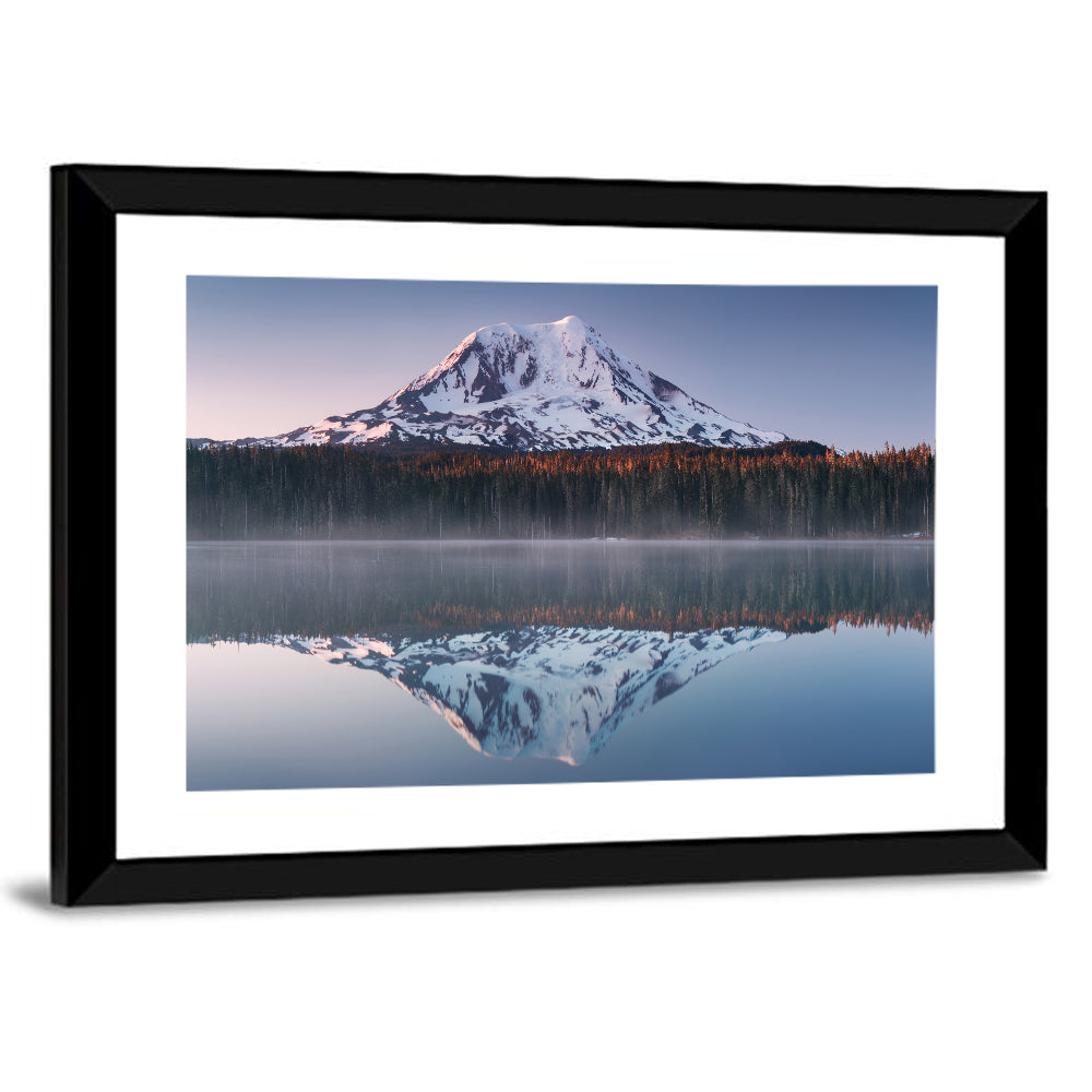 Mount Adams Sunrise Reflection Wall Art