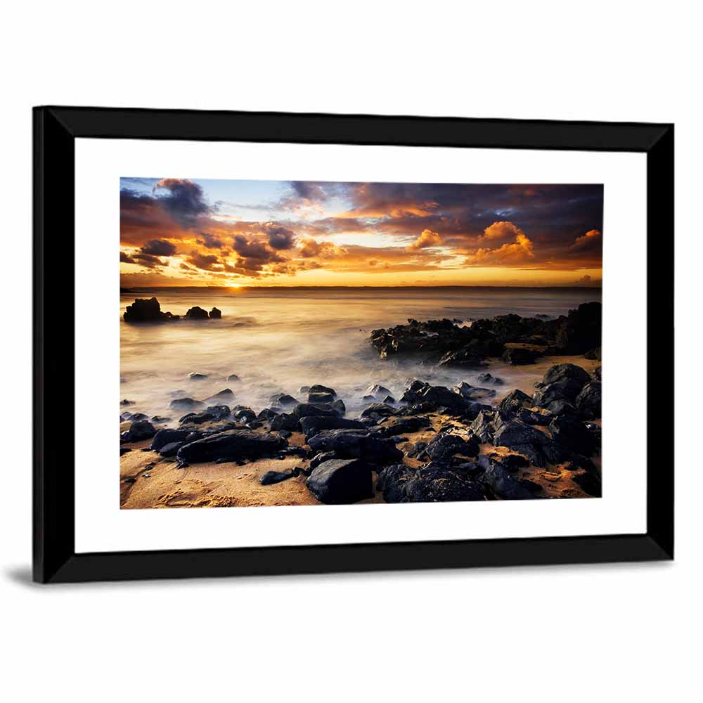 Phillip Island Sunset Silhouettes Wall Art