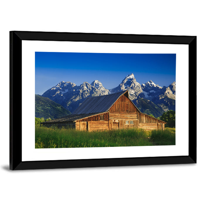 T.a. Moulton Barn, Grand Teton Wall Art as a framed print