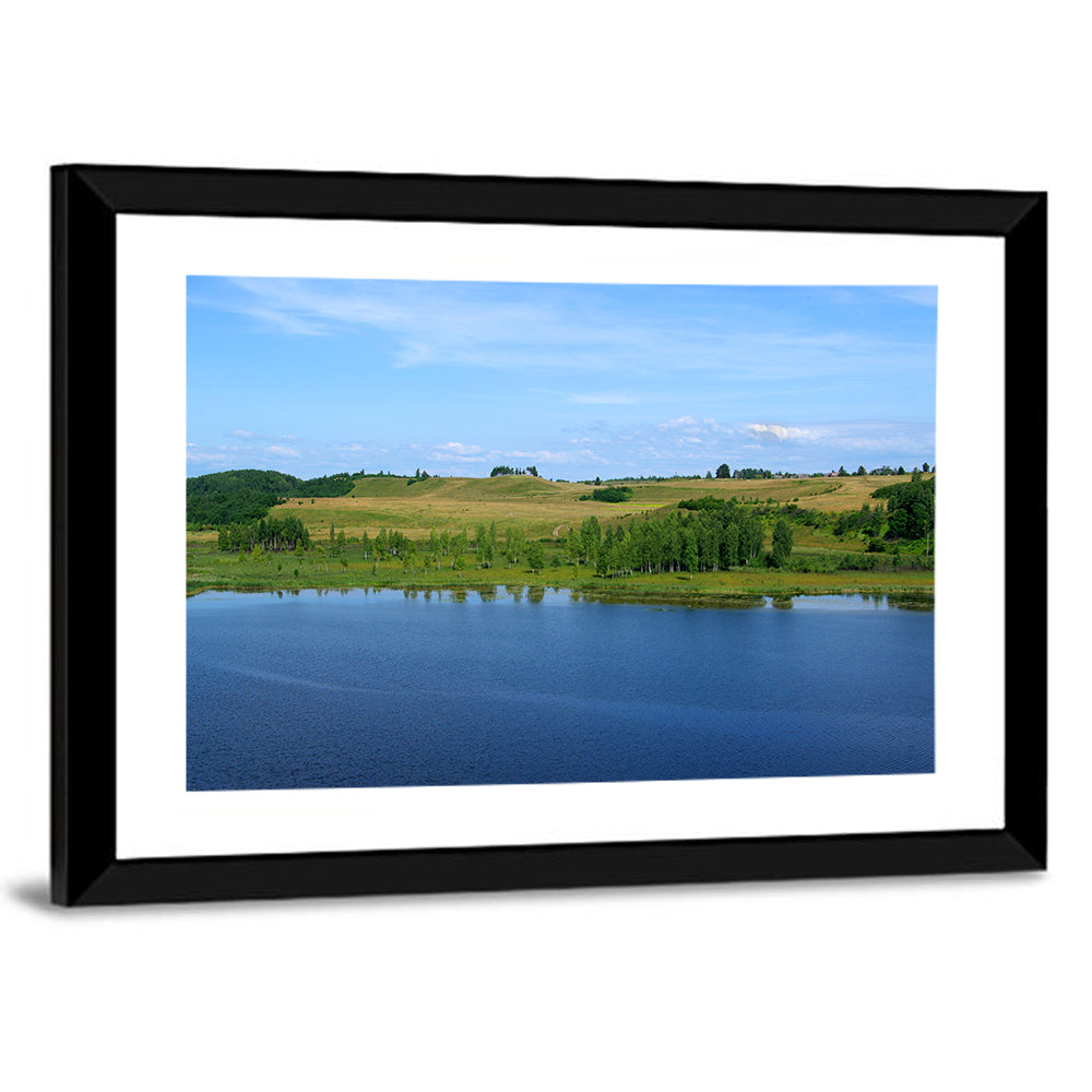 Pskov Lake Landscape Wall Art