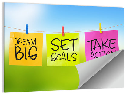 Dream Big Sticky Note Trio Wall Art