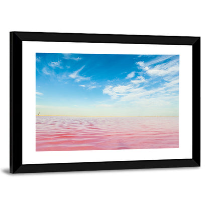 Pink Lake Horizon Wall Art