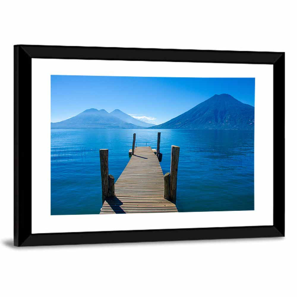 Lake Atitlán Pier View Wall Art