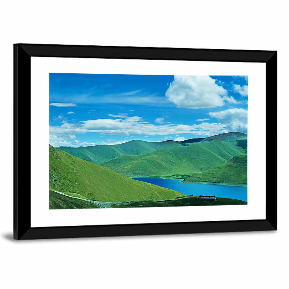 Yamdrok Tso Turquoise Lake Wall Art
