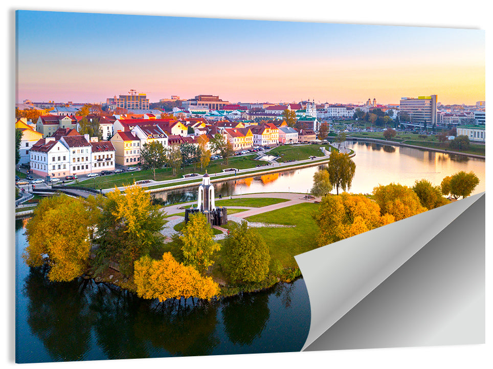 Minsk Island of Tears Golden Dusk Wall Art