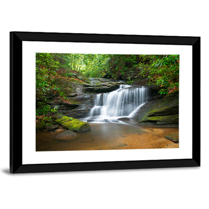 Blue Ridge Mossy Waterfall Wall Art