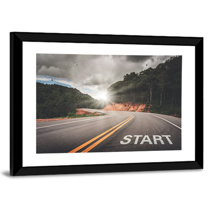 Start of a Journey, Sunrise Road Wall Art