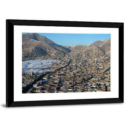 Kabul Winter Cityscape Wall Art