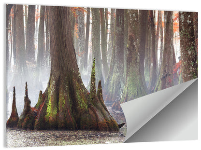 Chicot State Park Morning Fog Wall Art