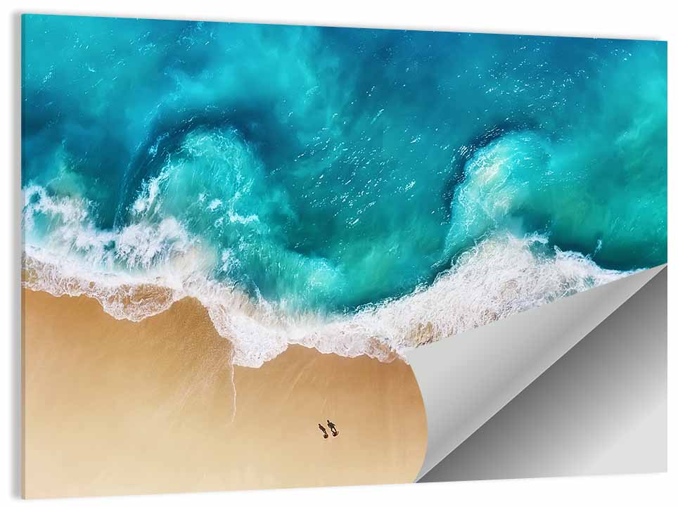 Turquoise Beach Aerial Wall Art