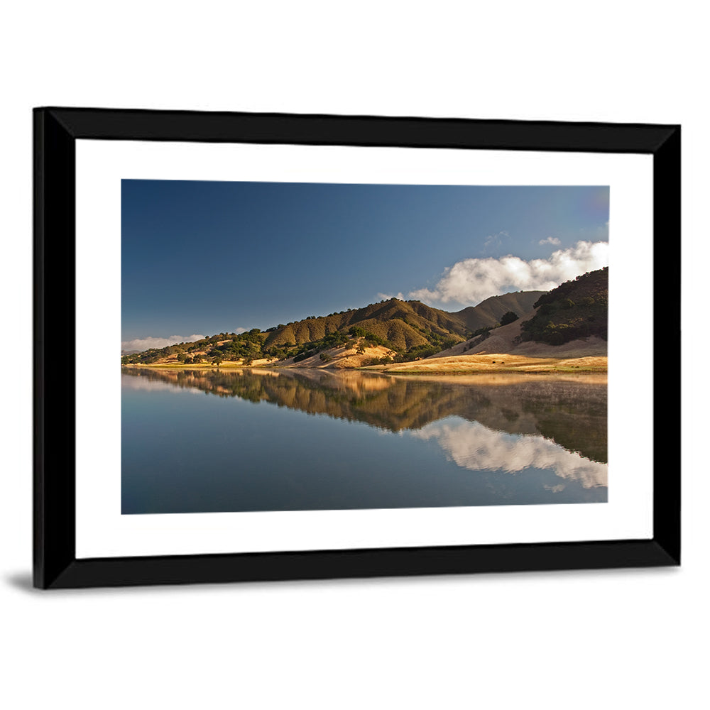Uvas Reservoir Morning Reflection Wall Art