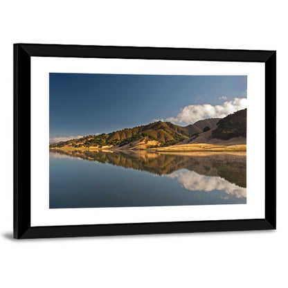 Uvas Reservoir Morning Reflection Wall Art