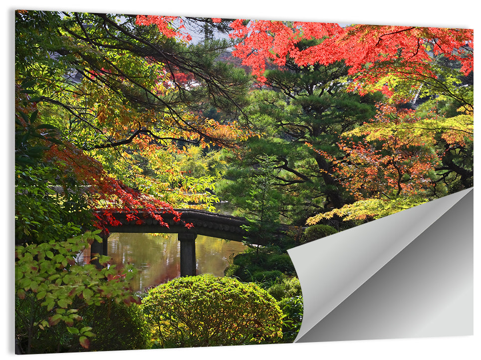 Rinoji Temple Autumn Garden Wall Art