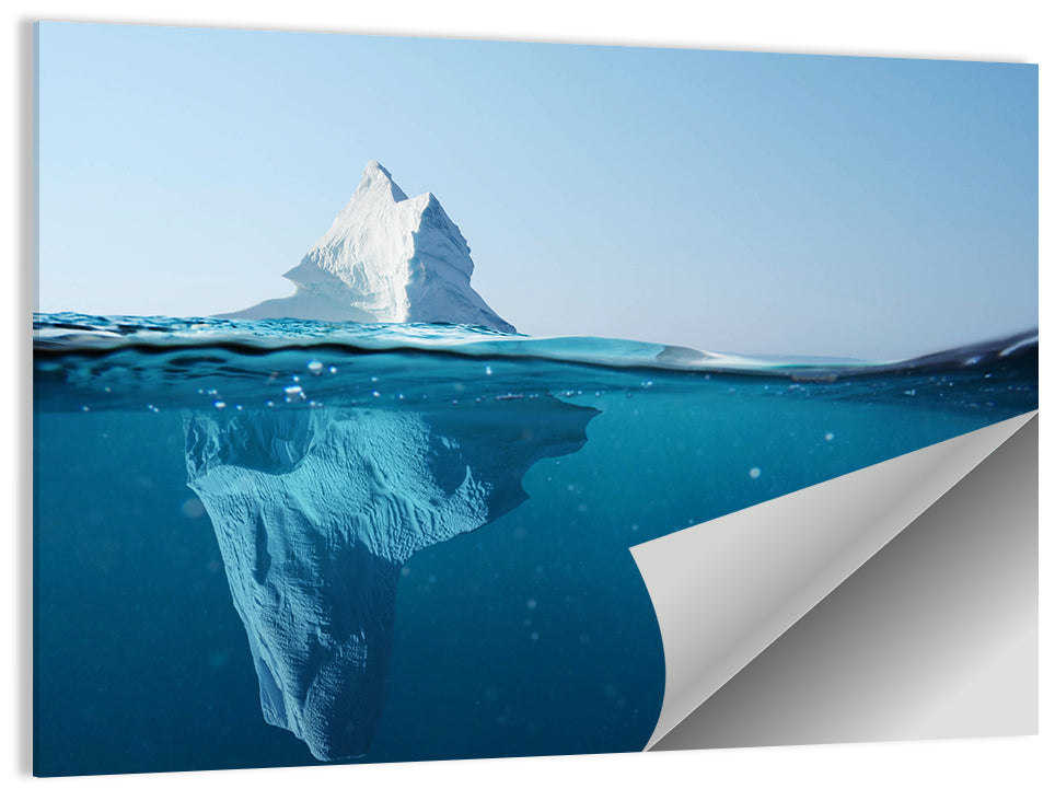 Split-level Iceberg Wall Art