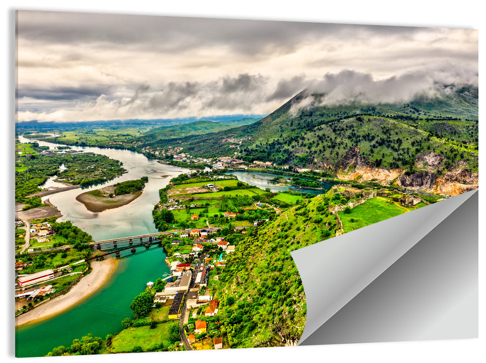 Rozafa Castle River Valley View Wall Art