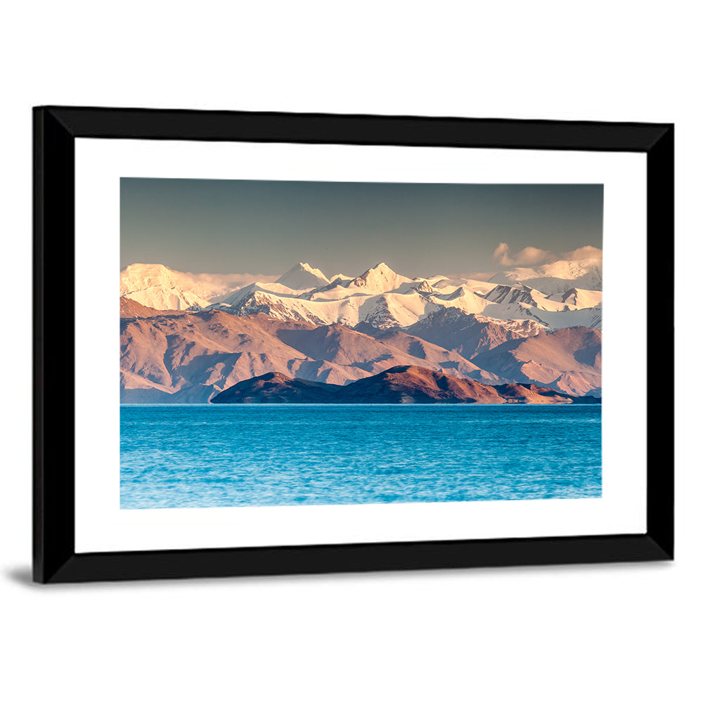 Karakul Lake at Golden Hour Wall Art