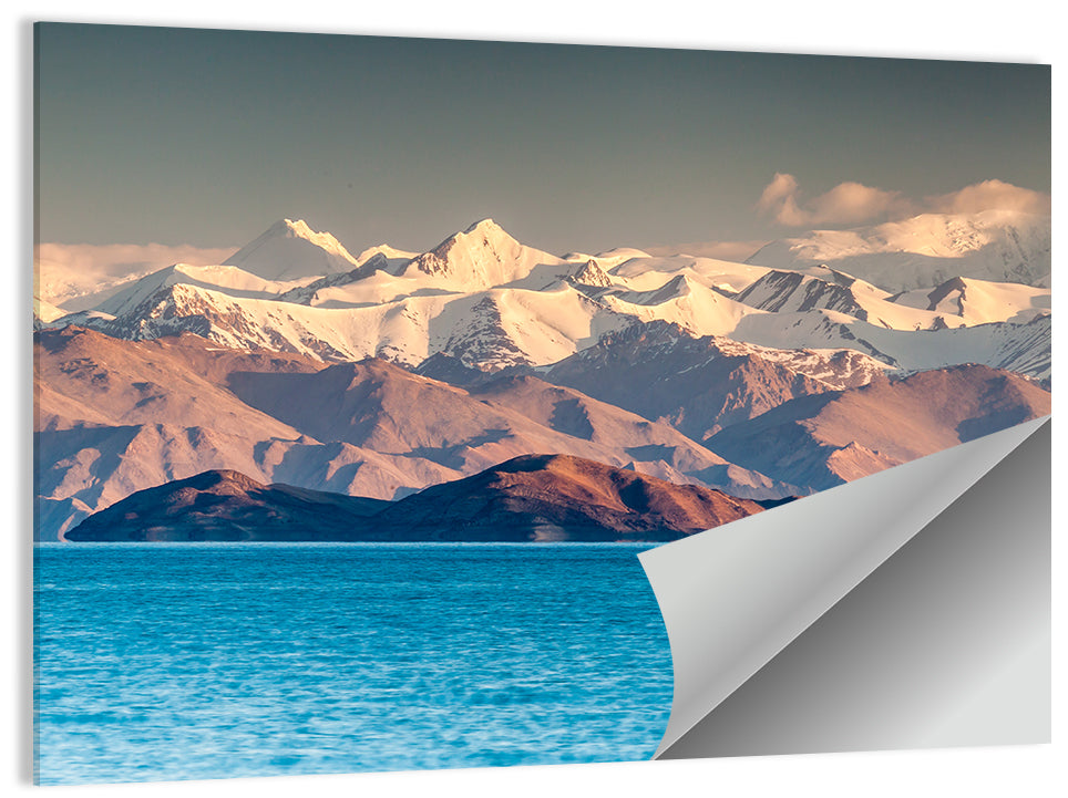 Karakul Lake at Golden Hour Wall Art
