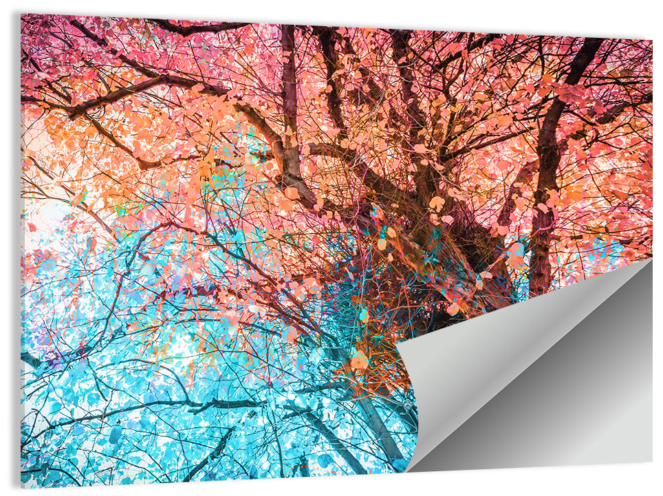 Autumn Canopy Abstract Wall Art