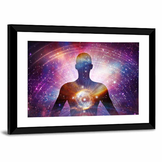 Soul Journey Cosmic Silhouette Wall Art