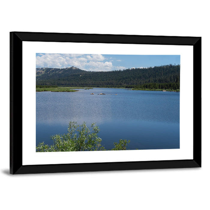 Lake Van Norden Wall Art as a framed print