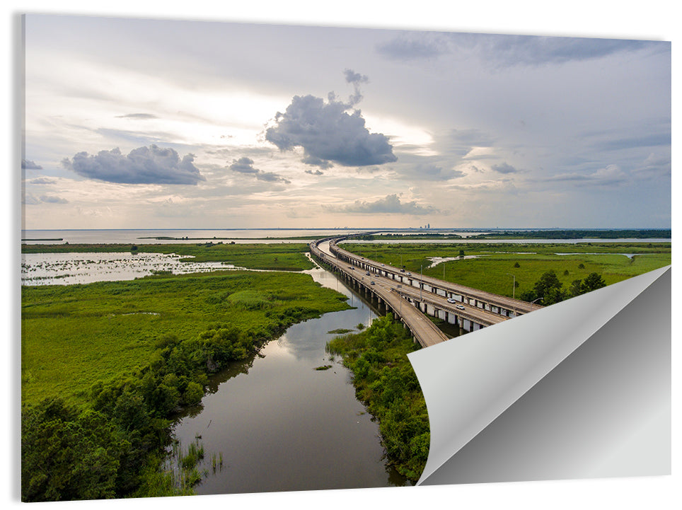 Interstate 10 Bridge Wall Art