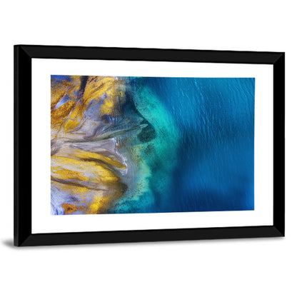 Golden Coast Abstract Wall Art