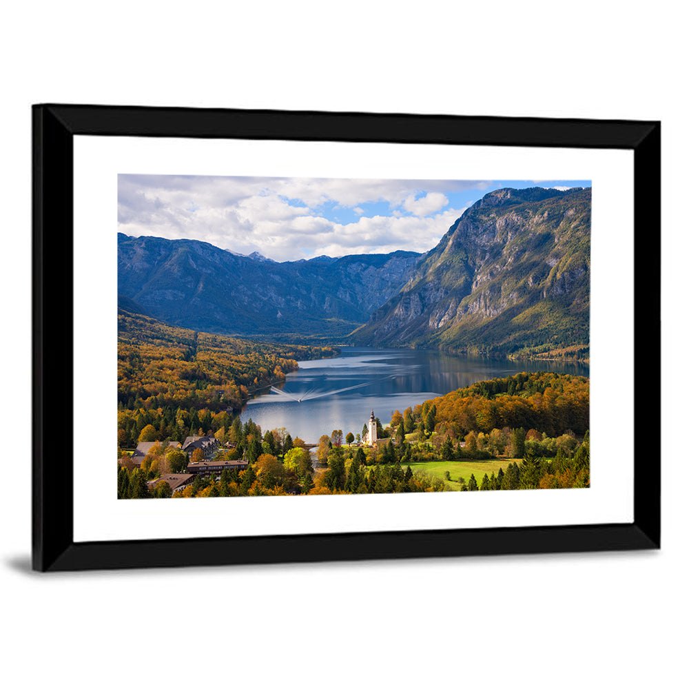 Autumn at Lake Bohinj Wall Art