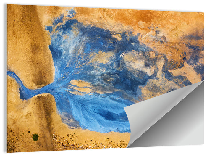 Geysers Valley Aerial View Wall Art as a poster print