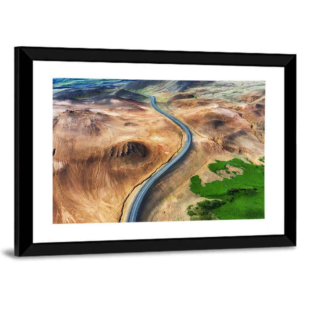 Winding Road in Geysers Valley Wall Art