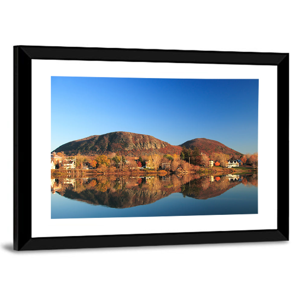 Mont Saint-hilaire Autumn Reflection Wall Art