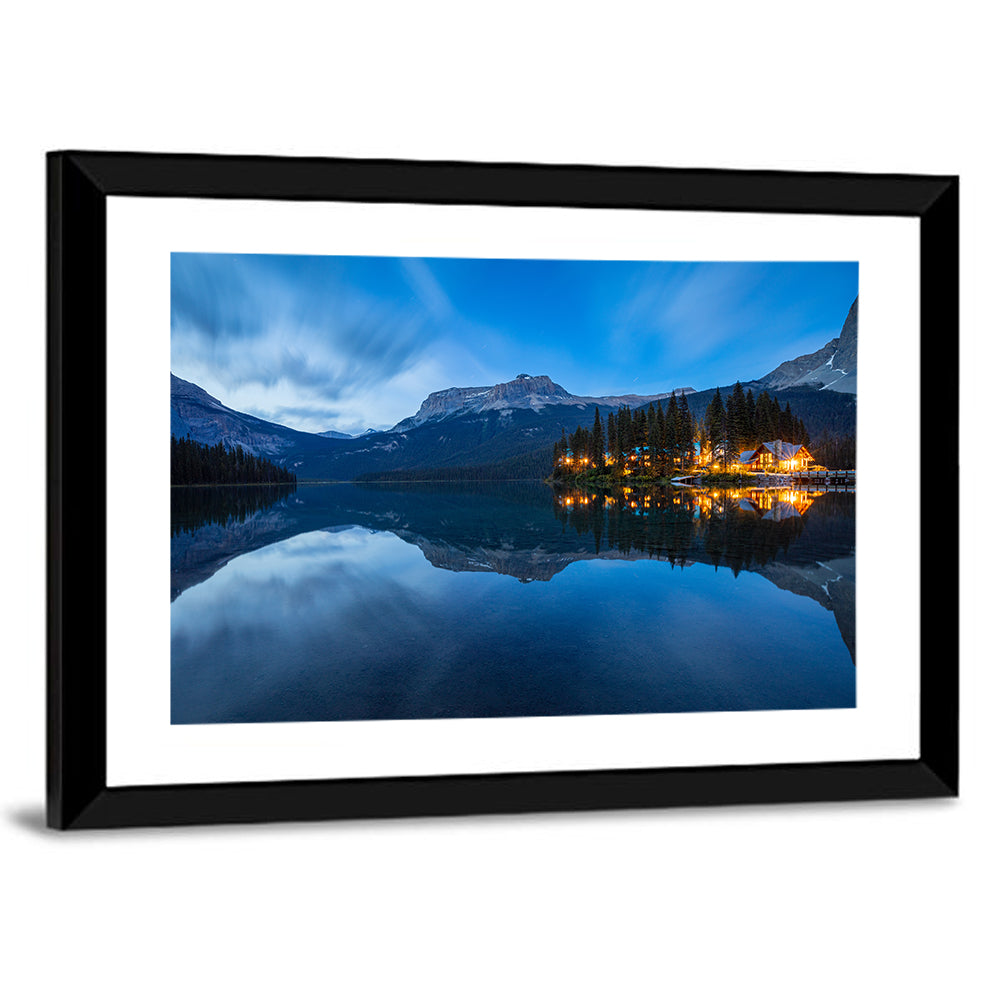 Emerald Lake Twilight Wall Art