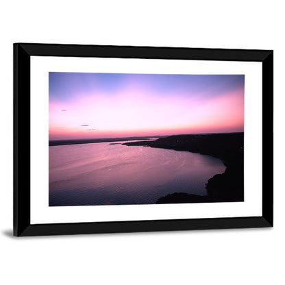 Lake Travis Purple Sunset Wall Art