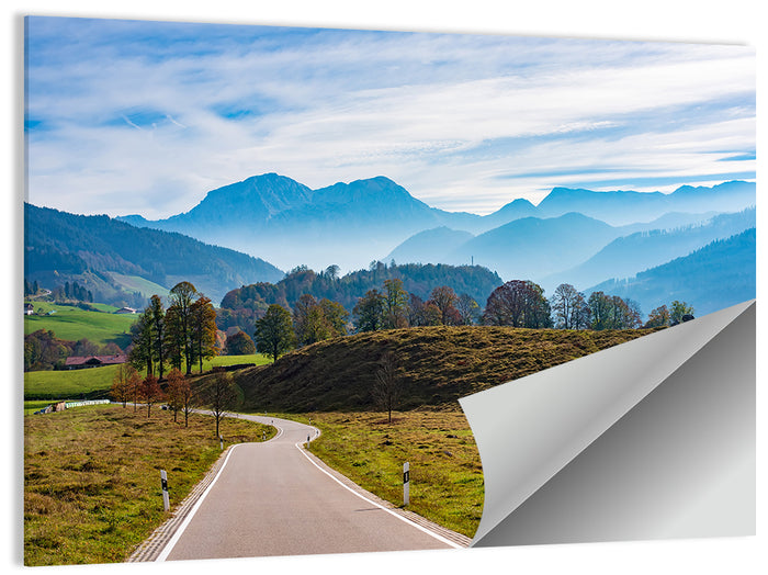 Bavarian Mountain Valley Wall Art as a poster print