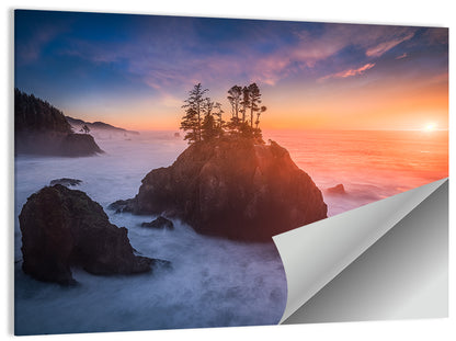 Secret Beach Sunset, Oregon Wall Art