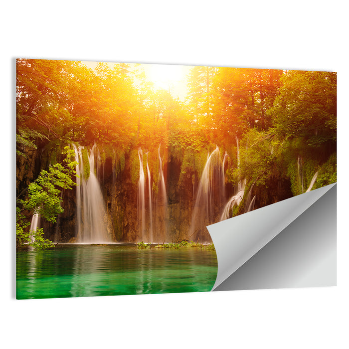 Plitvice Lakes Waterfalls Wall Art as a poster print