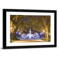 Forsyth Park Fountain at Night Wall Art
