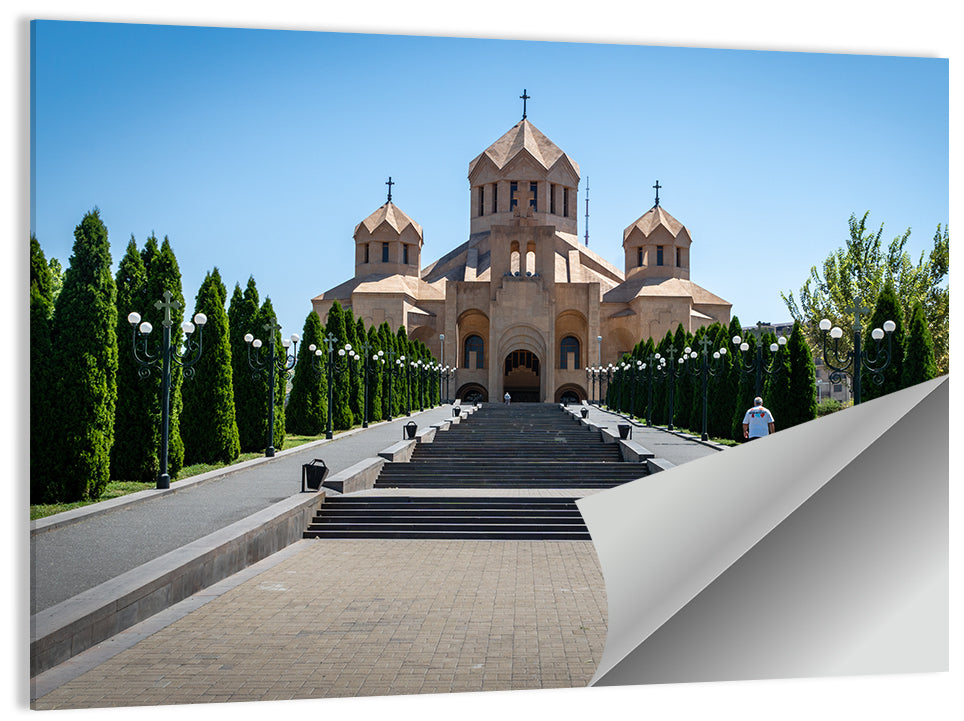Saint Gregory Cathedral Stairway, Yerevan Wall Art