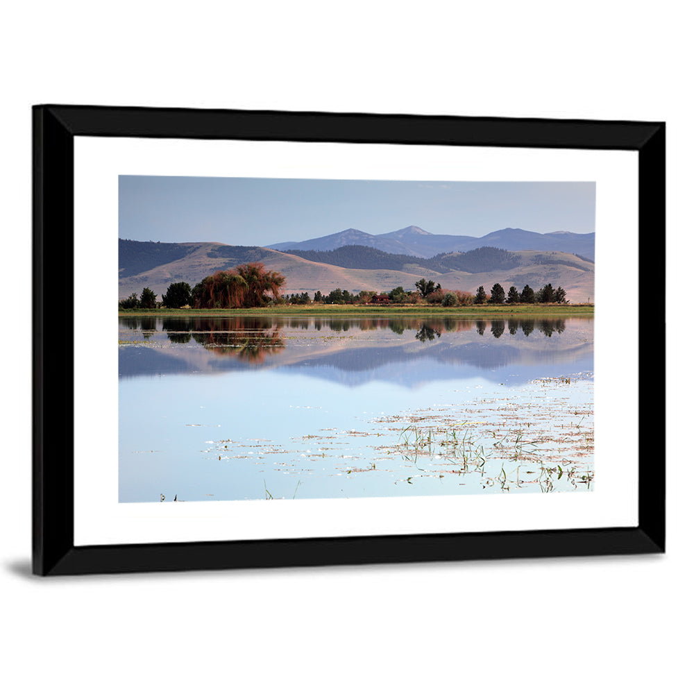 Mission Valley Lake Reflection Wall Art